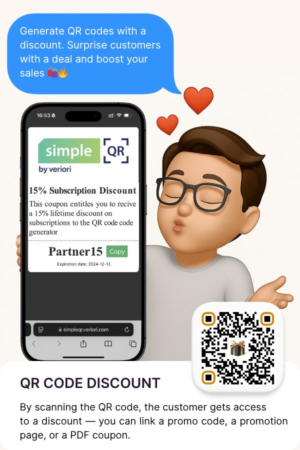 QR Code Discount