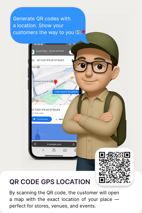 QR Code location gps